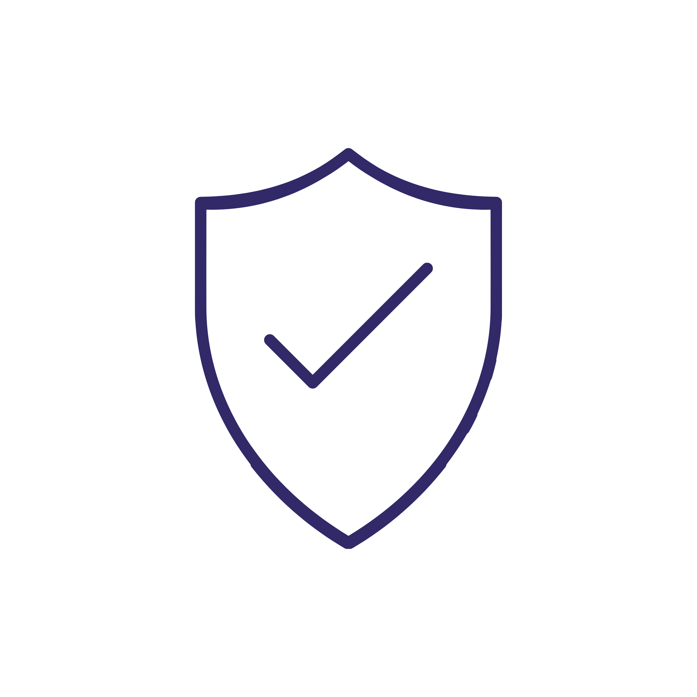 Checkmark icon inside a circle symbolizing a successful service update.